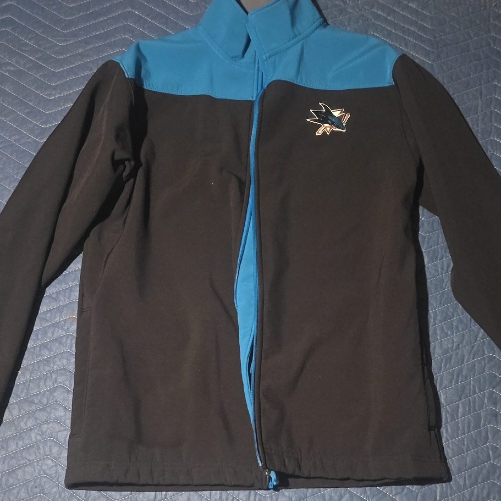 NHL Black and Blue Jacket with Logo